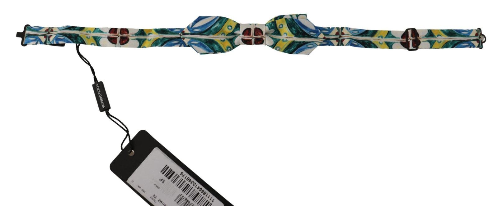Dolce &amp; Gabbana Elegant Silk Majolica Print Bow Tie