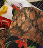 Dolce & Gabbana Multicolor Pachwork Floral Sheath Jaquard Mini Gown Dress