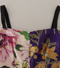 Dolce & Gabbana Dress Midi Patchwork Floral Jaquard Silk