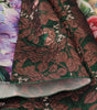 Dolce & Gabbana Dress Midi Patchwork Floral Jaquard Silk
