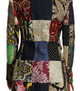 Dolce & Gabbana Elegant Multicolor Patchwork Blazer Jacket