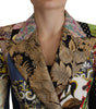 Dolce & Gabbana Elegant Multicolor Patchwork Blazer Jacket