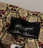 Dolce &amp; Gabbana High Waist Cropped Leopard Jacquard Pants