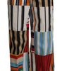 Dolce &amp; Gabbana Elegant High Waist Striped Trousers