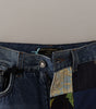 Dolce &amp; Gabbana Patchwork Jacquard Denim Relaxed Jeans