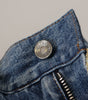 Dolce &amp; Gabbana Patchwork Jacquard Denim Relaxed Jeans