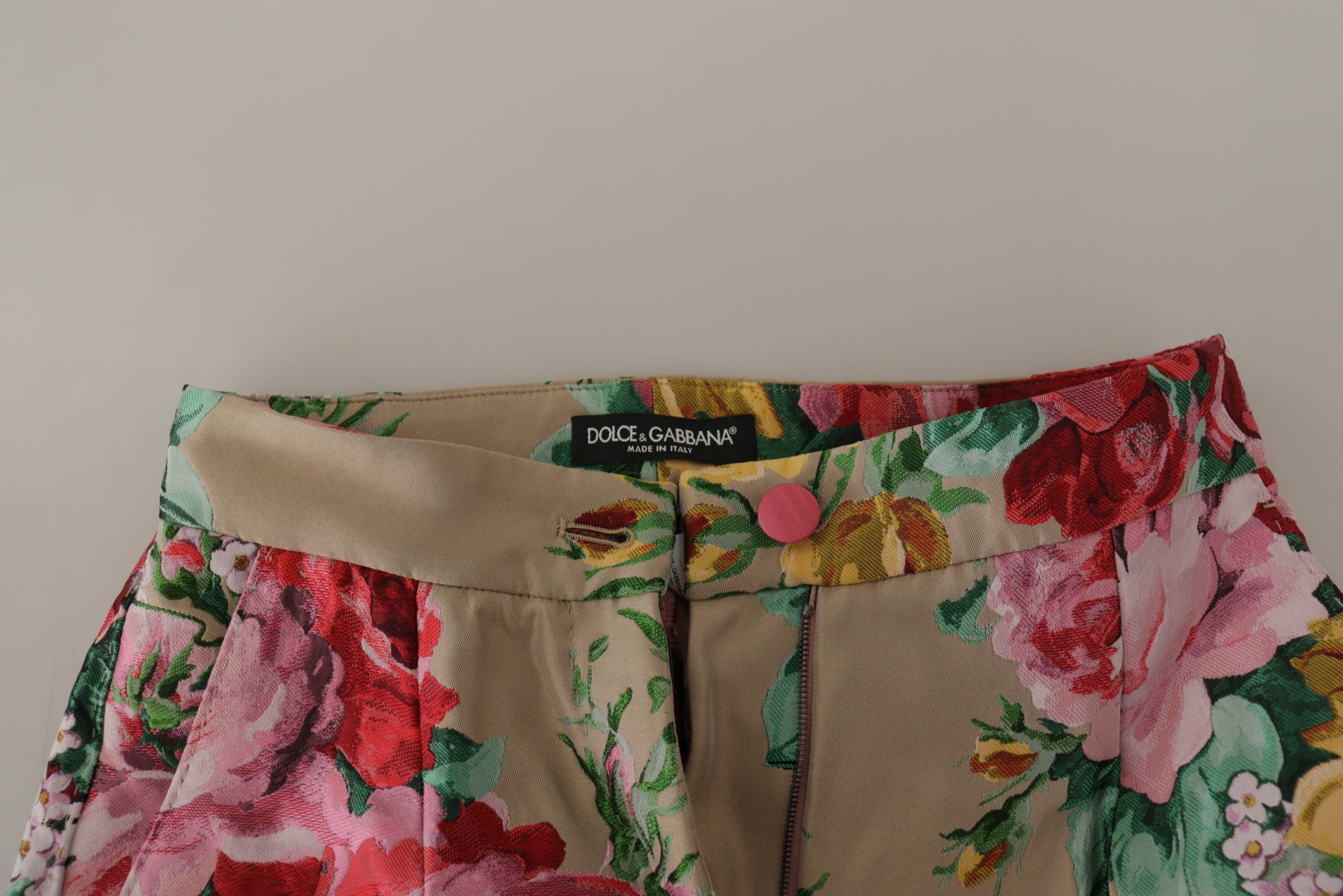 Dolce &amp; Gabbana Floral High-Waist Dress Pants