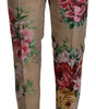 Dolce &amp; Gabbana Floral High-Waist Dress Pants