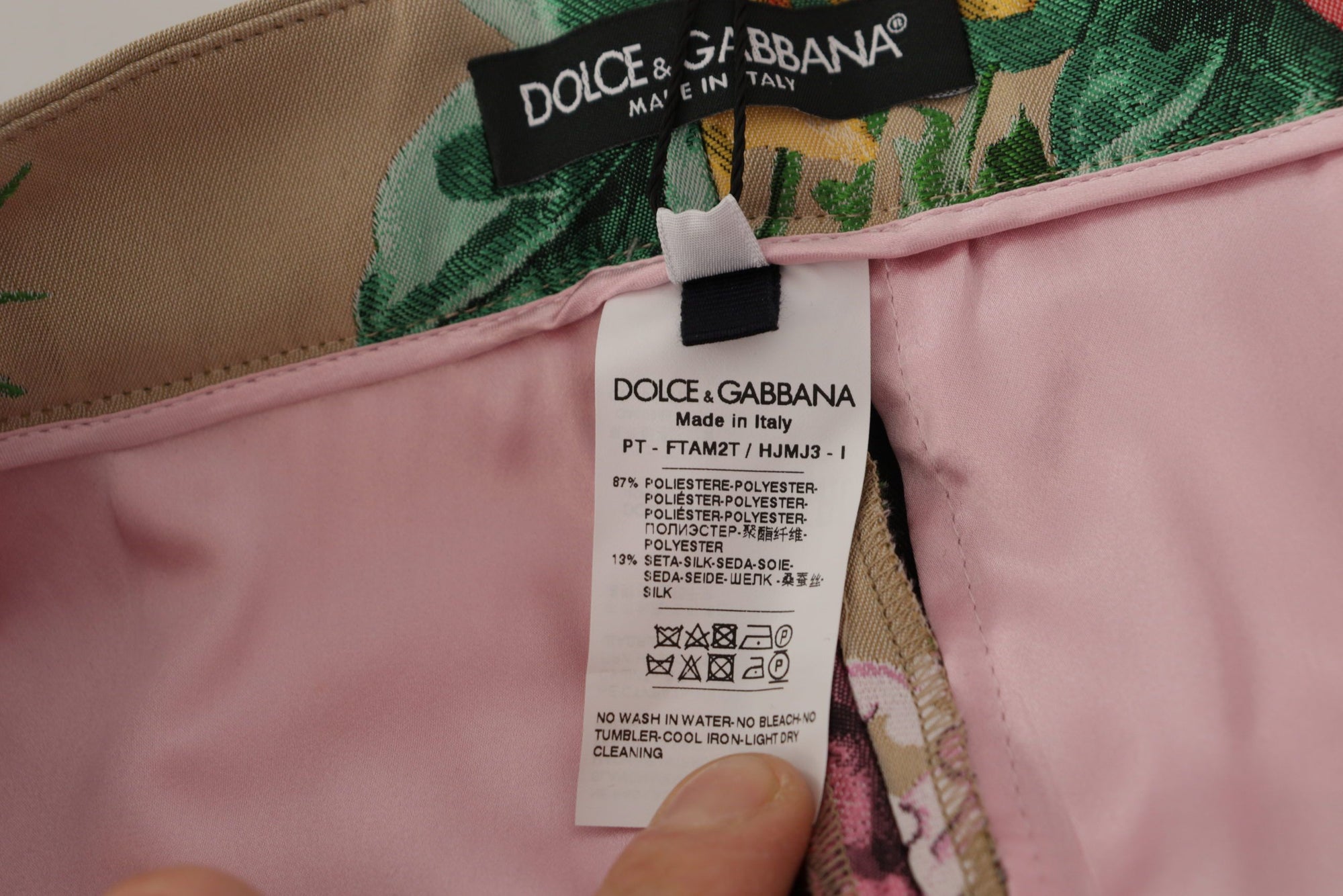 Dolce &amp; Gabbana Floral High-Waist Dress Pants