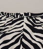 Dolce & Gabbana Zebra Print Mid Waist Hot Pants