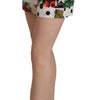 Short taille haute à fleurs Dolce & Gabbana
