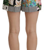 Short taille haute à fleurs Dolce & Gabbana