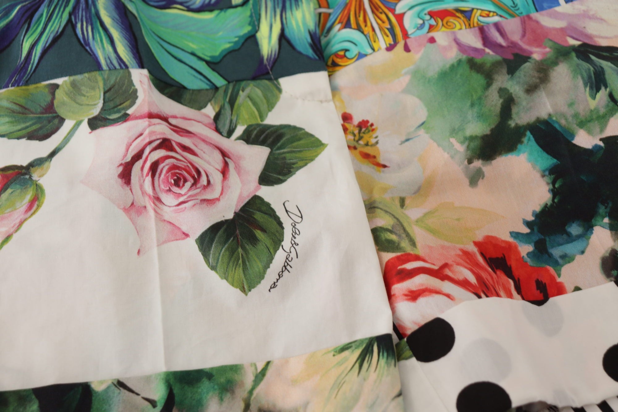 Short taille haute à fleurs Dolce & Gabbana