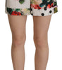 Short taille haute à fleurs Dolce & Gabbana