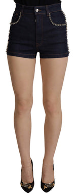 Short taille haute chic Dolce & Gabbana avec détails en cristal