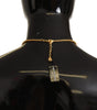 Dolce & Gabbana Glamorous Gold Crystal Charm Necklace
