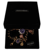 Dolce & Gabbana Elegant Floral Crystal Statement Necklace