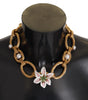 Dolce & Gabbana Elegant Gold Lilly Flower Pendant Necklace