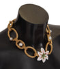 Dolce & Gabbana Elegant Gold Lilly Flower Pendant Necklace