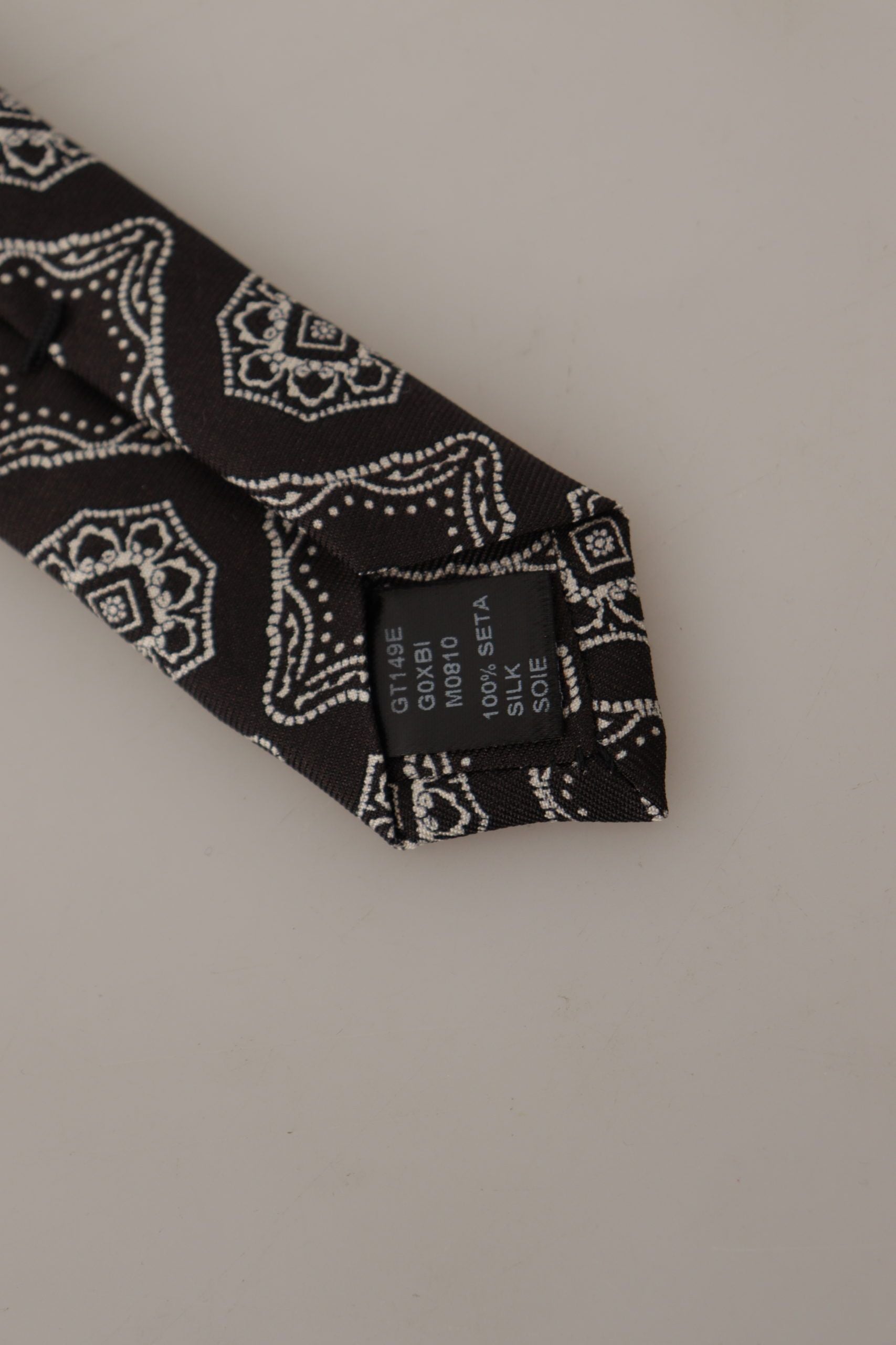 Dolce &amp; Gabbana Elegant Silk Geometric Bow Tie