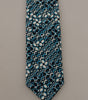 Dolce & Gabbana Blue Circle Fantasy Print Silk Adjustable Accessory Tie