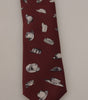 Dolce &amp; Gabbana Maroon Elegance Silk Tie