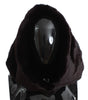 Dolce & Gabbana Exclusive Purple Weasel Fur Hooded Scarf