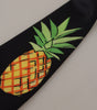 Dolce & Gabbana Black Pineapple Print Necktie Accessory Tie