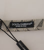 Dolce & Gabbana Gray 100% Silk Adjustable Neck Papillon Bow Tie