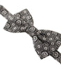 Dolce & Gabbana Black white 100% Silk Adjustable Neck Papillon Tie