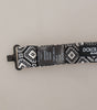 Dolce & Gabbana Black white 100% Silk Adjustable Neck Papillon Tie