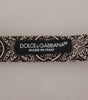 Dolce &amp; Gabbana Elegant Silk Black &amp; White Bow Tie