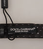Dolce & Gabbana Gray Polka Dot 100% Silk Neck Papillon Tie