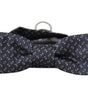 Dolce & Gabbana Blue Gray Polka Dot 100% Silk Neck Papillon Tie
