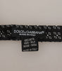 Dolce & Gabbana Black White Polka Dot 100% Silk Neck Papillon Tie
