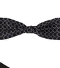 Dolce &amp; Gabbana Elegant Black and White Silk Bow Tie