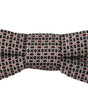 Dolce & Gabbana Black White Flower Pattern Silk Neck Papillon Tie