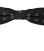 Dolce & Gabbana Black White Polka Dot 100% Silk Neck Papillon Tie