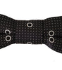 Dolce & Gabbana Black White Polka Dot 100% Silk Neck Papillon Tie