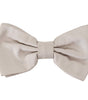 Dolce &amp; Gabbana Exquisite Silk Gray Bow Tie