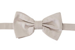 Dolce &amp; Gabbana Exquisite Silk Gray Bow Tie