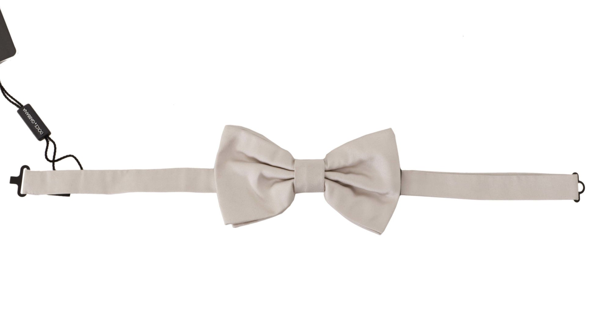 Dolce &amp; Gabbana Exquisite Silk Gray Bow Tie