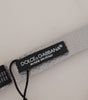 Dolce &amp; Gabbana Chic Gray Silk Bow Tie