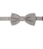 Dolce &amp; Gabbana Chic Gray Silk Bow Tie