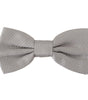 Dolce &amp; Gabbana Chic Gray Silk Bow Tie
