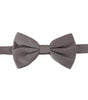 Dolce &amp; Gabbana Elegant Gray Silk Bow Tie