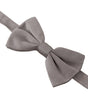 Dolce &amp; Gabbana Elegant Gray Silk Bow Tie