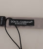 Dolce &amp; Gabbana Elegant Silver Silk Bow Tie for Sophisticated Evening