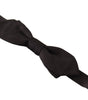 Dolce &amp; Gabbana Elegant Black Silk Bow Tie