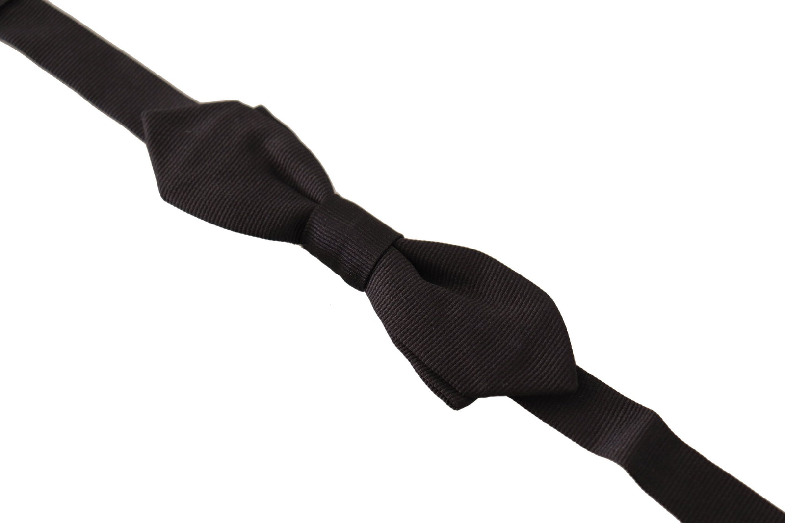 Dolce &amp; Gabbana Elegant Black Silk Bow Tie